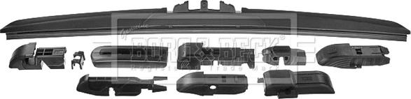 Borg & Beck BW16H - Stikla tīrītāja slotiņa autospares.lv