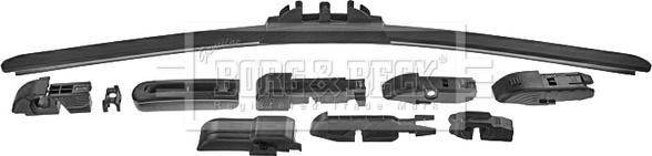 Borg & Beck BW18F - Stikla tīrītāja slotiņa autospares.lv