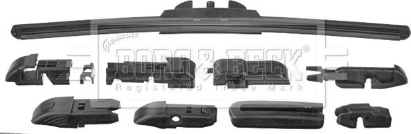 Borg & Beck BW13F - Stikla tīrītāja slotiņa autospares.lv