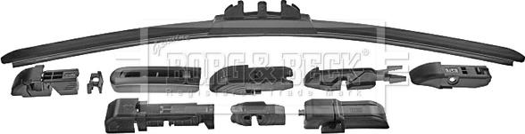 Borg & Beck BW17F.10 - Stikla tīrītāja slotiņa www.autospares.lv