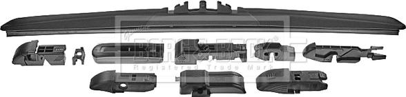 Borg & Beck BW17H.10 - Stikla tīrītāja slotiņa www.autospares.lv