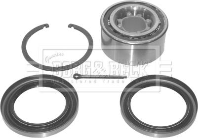 Borg & Beck BWK676 - Подшипник ступицы колеса, комплект www.autospares.lv