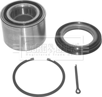 Borg & Beck BWK348 - Подшипник ступицы колеса, комплект www.autospares.lv