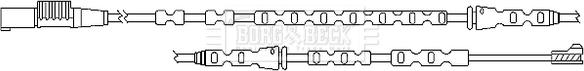 Borg & Beck BWL3094 - Indikators, Bremžu uzliku nodilums www.autospares.lv