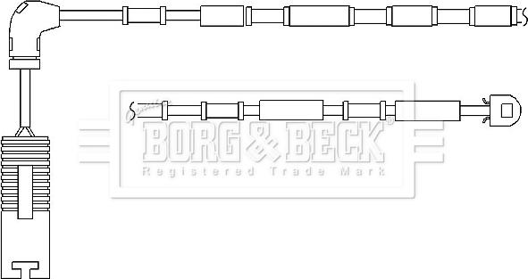 Borg & Beck BWL3048 - Indikators, Bremžu uzliku nodilums autospares.lv