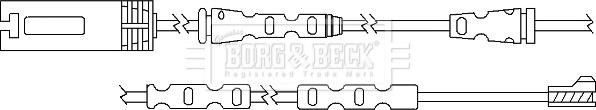 Borg & Beck BWL3059 - Indikators, Bremžu uzliku nodilums www.autospares.lv