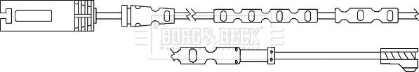 Borg & Beck BWL3057 - Indikators, Bremžu uzliku nodilums www.autospares.lv