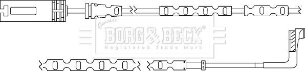 Borg & Beck BWL3060 - Indikators, Bremžu uzliku nodilums www.autospares.lv