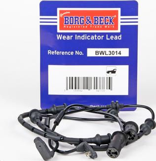 Borg & Beck BWL3014 - Indikators, Bremžu uzliku nodilums www.autospares.lv