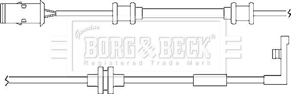 Borg & Beck BWL3014 - Indikators, Bremžu uzliku nodilums www.autospares.lv