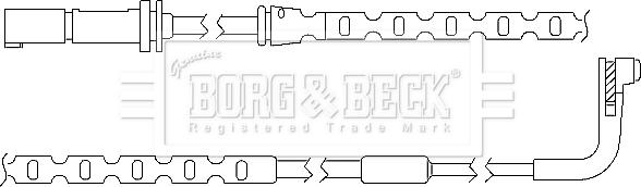 Borg & Beck BWL3035 - Indikators, Bremžu uzliku nodilums www.autospares.lv