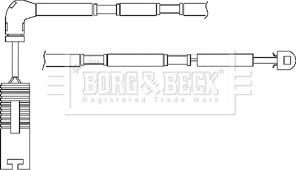 Borg & Beck BWL3036 - Indikators, Bremžu uzliku nodilums www.autospares.lv