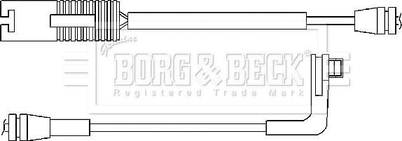 Borg & Beck BWL3032 - Indikators, Bremžu uzliku nodilums www.autospares.lv