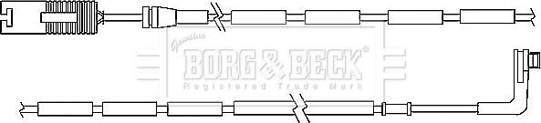 Borg & Beck BWL3037 - Indikators, Bremžu uzliku nodilums www.autospares.lv