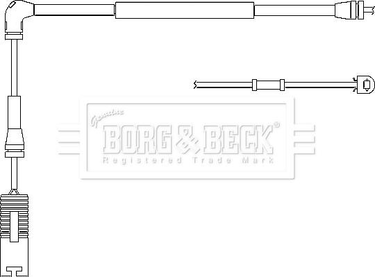 Borg & Beck BWL3026 - Warning Contact, brake pad wear www.autospares.lv