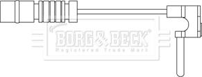 Borg & Beck BWL3072 - Indikators, Bremžu uzliku nodilums www.autospares.lv