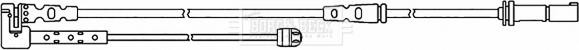 Borg & Beck BWL3142 - Indikators, Bremžu uzliku nodilums www.autospares.lv