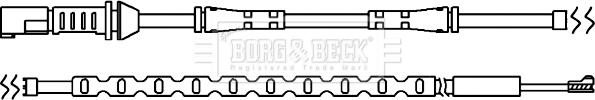 Borg & Beck BWL3102 - Indikators, Bremžu uzliku nodilums www.autospares.lv