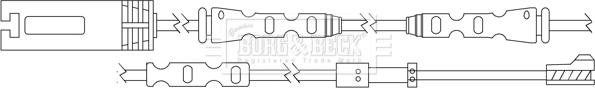 Borg & Beck BWL3114 - Indikators, Bremžu uzliku nodilums www.autospares.lv