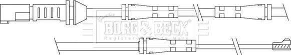 Borg & Beck BWL3110 - Indikators, Bremžu uzliku nodilums autospares.lv