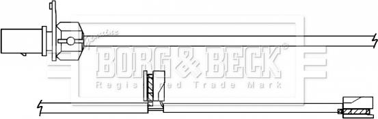 Borg & Beck BWL3139 - Indikators, Bremžu uzliku nodilums www.autospares.lv