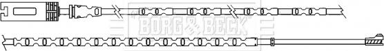 Borg & Beck BWL3137 - Indikators, Bremžu uzliku nodilums www.autospares.lv