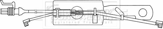 Borg & Beck BWL33089 - Indikators, Bremžu uzliku nodilums www.autospares.lv