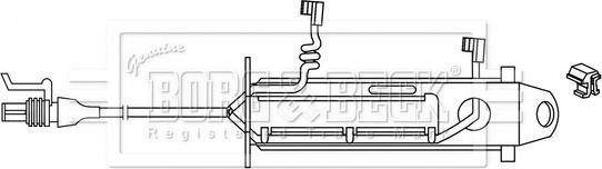 Borg & Beck BWL33083 - Indikators, Bremžu uzliku nodilums www.autospares.lv