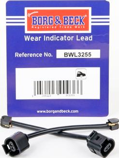 Borg & Beck BWL3255 - Indikators, Bremžu uzliku nodilums www.autospares.lv