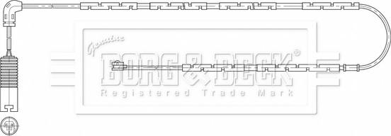 Borg & Beck BWL3208 - Indikators, Bremžu uzliku nodilums www.autospares.lv