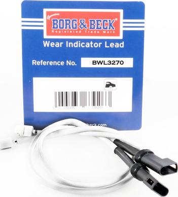 Borg & Beck BWL3270 - Indikators, Bremžu uzliku nodilums www.autospares.lv