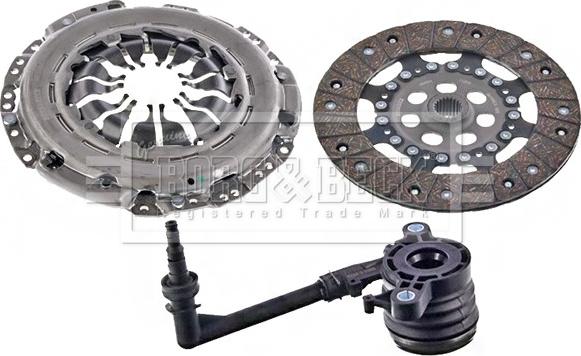 Borg & Beck HKT1583 - Комплект сцепления www.autospares.lv