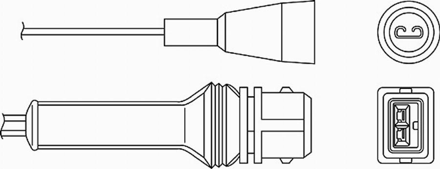 BorgWarner (BERU) 0 824 010 048 - Lambda zonde www.autospares.lv