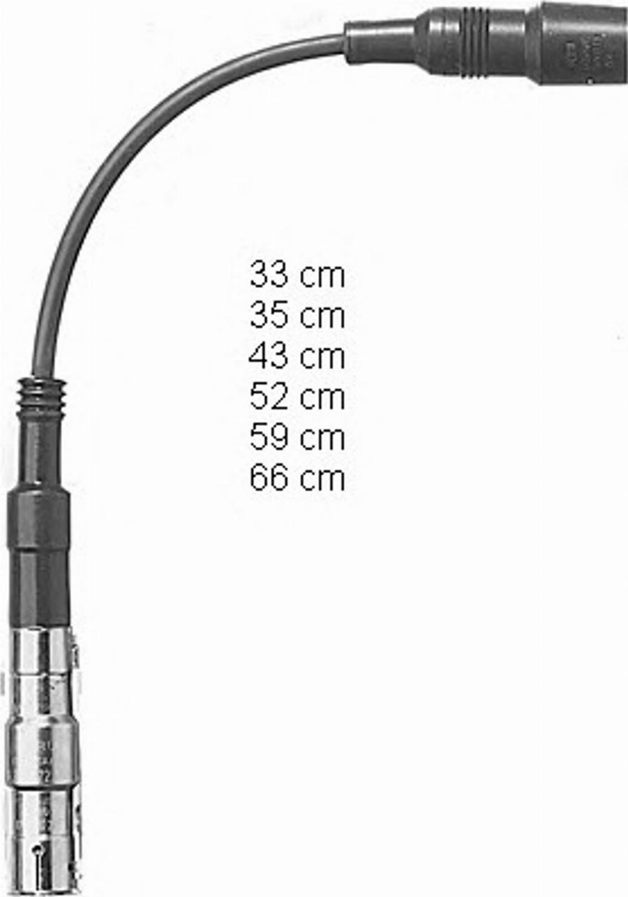 BorgWarner (BERU) 0300890709 - Augstsprieguma vadu komplekts www.autospares.lv