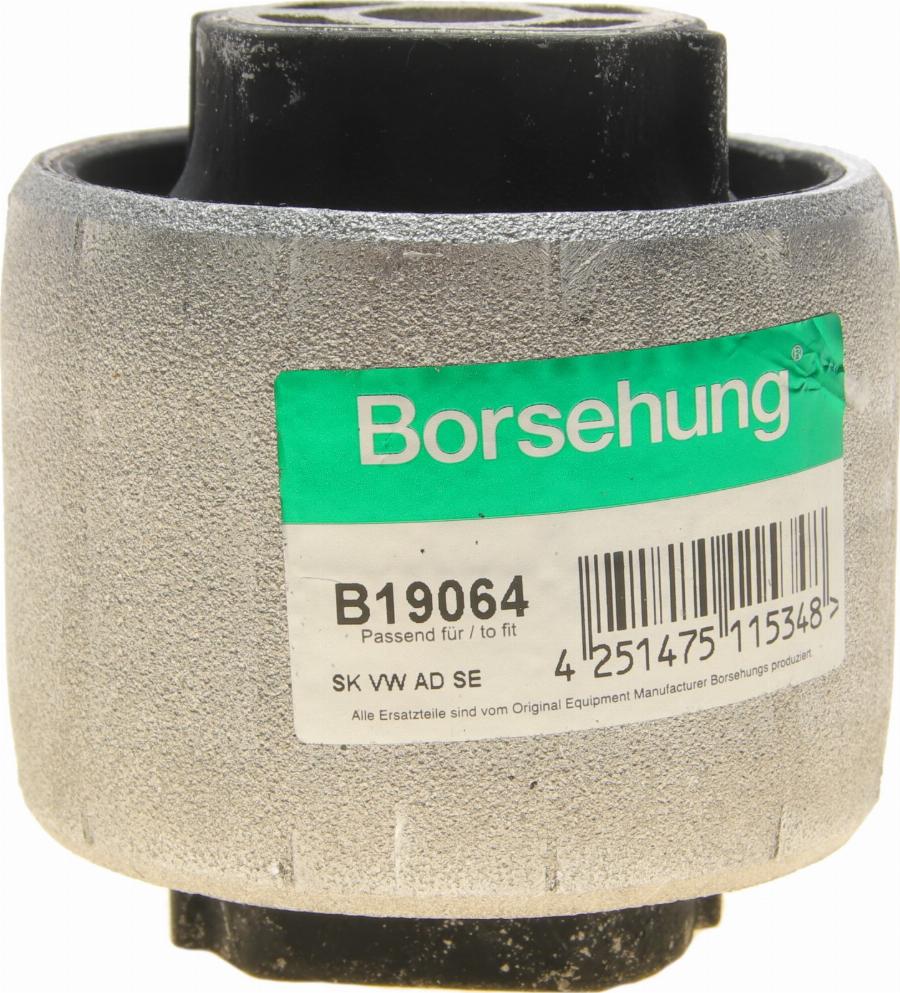 Borsehung B19064 - Сайлентблок, рычаг подвески колеса www.autospares.lv