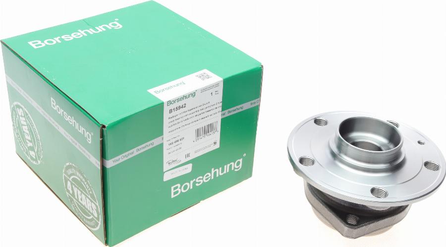 Borsehung B15942 - Подшипник ступицы колеса, комплект www.autospares.lv