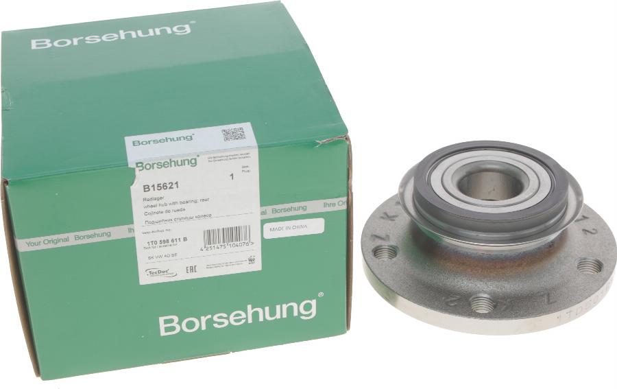 Borsehung B15621 - Подшипник ступицы колеса, комплект www.autospares.lv