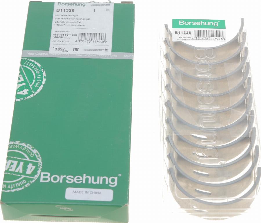 Borsehung B11326 - Kloķvārpstas gultnis www.autospares.lv