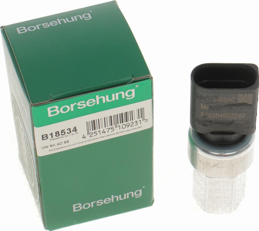 Borsehung B18534 - Pressure Switch, air conditioning www.autospares.lv