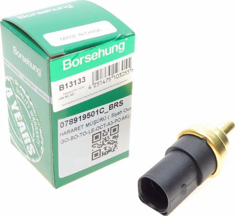 Borsehung B13133 - Sensor, coolant temperature www.autospares.lv