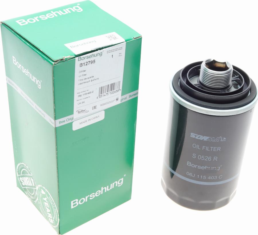 Borsehung B12795 - Oil Filter www.autospares.lv