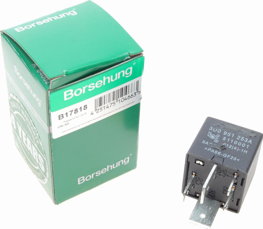 Borsehung B17818 - Multifunkcionāls relejs autospares.lv