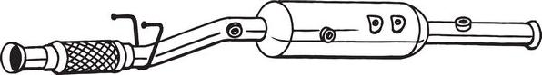 Bosal 095-354 - Nosēdumu / Daļiņu filtrs, Izplūdes gāzu sistēma autospares.lv