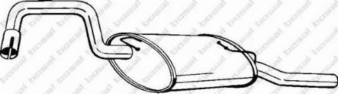 Bosal 235-209 - Izplūdes gāzu trokšņa slāpētājs (pēdējais) www.autospares.lv