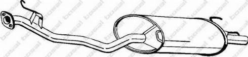 Bosal 279-521 - Izplūdes gāzu trokšņa slāpētājs (pēdējais) www.autospares.lv