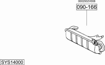 Bosal SYS14000 - Система выпуска ОГ www.autospares.lv