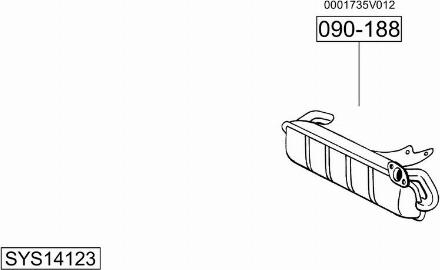 Bosal SYS14123 - Система выпуска ОГ www.autospares.lv