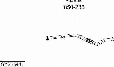 Bosal SYS25441 - Izplūdes gāzu sistēma www.autospares.lv