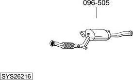 Bosal SYS26216 - Izplūdes gāzu sistēma www.autospares.lv