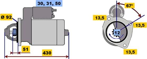 BOSCH 9 000 453 068 - Starteris www.autospares.lv